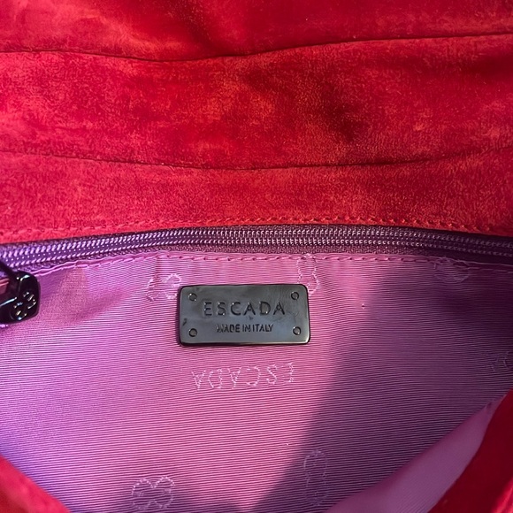 ESCADA red suede shoulder bag - Picture 7 of 7
